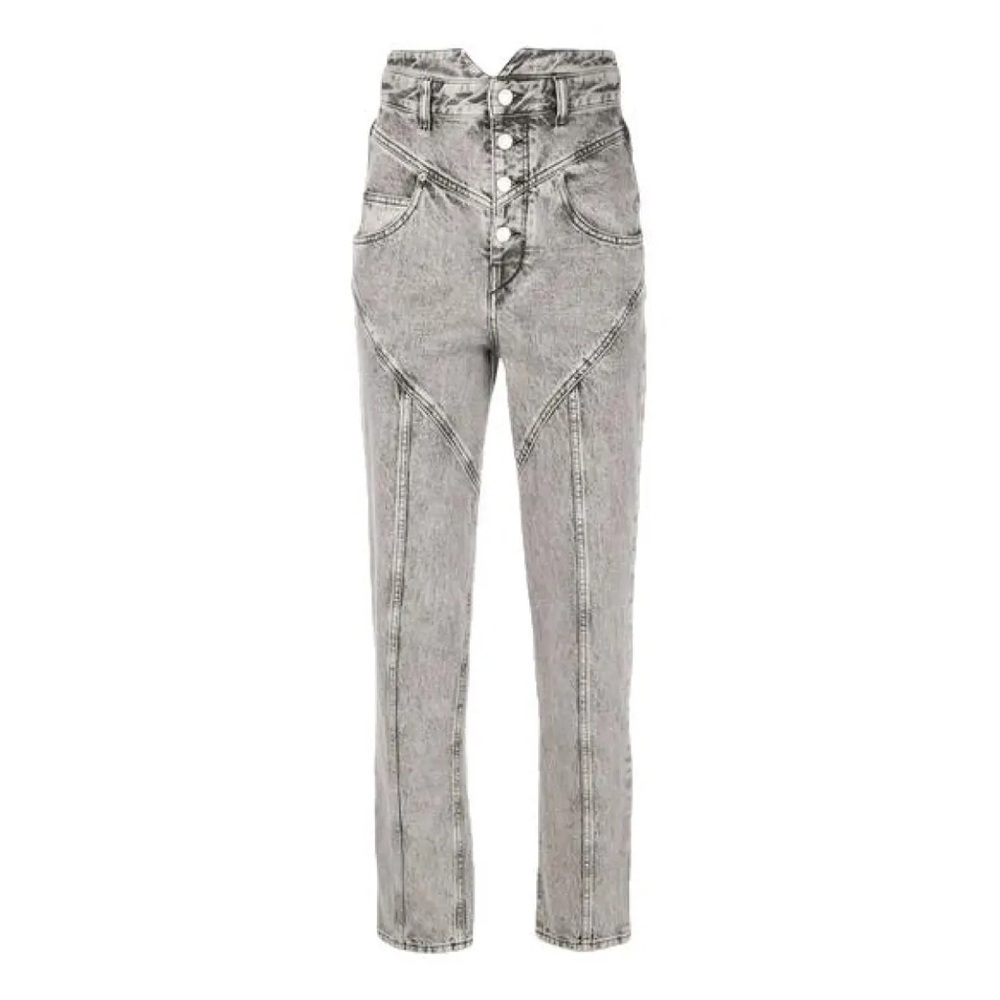 Isabel Marant REI Acid Wash High Waisted Jeans, size 36/4 - Picture 4 of 10